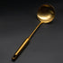 Stainless Steel Ladle Spoon Kitchen Turner - Big Soup Ladle Useful Cooking Utensil Tool - Soup Ladle-Gold