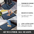 Yimobra Door Mat Outdoor Entrance, Heavy Duty Welcome Mat for Home Entry, Waterproof, Easy Clean, 29.5 x 17, Blue