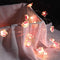 Mudder 2 Pieces Cherry Blossom Lights, LED Flower String Light, Battery Wire Fairy Garland for Party Decoration