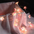 Mudder 2 Pieces Cherry Blossom Lights, LED Flower String Light, Battery Wire Fairy Garland for Party Decoration