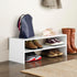 31" 2-Shelf Whitmor Stackable Extra Wide Storage Organizer, White