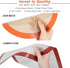 Silicone Baking Mats Set of 2, Round Non-Stick Reusable Air Fryer Liners, 12 inch