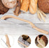 Wooden Bread Bow Knife, 15.7" Serrated Bagel Cutter for Homemade Bread, Kitchen Gift for Baker