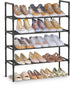 SONGMICS 4-Tier Shoe Rack, Shoe Storage for Hallway Closet, Slim and Space-Saving,