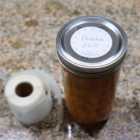 Dissolvable Food Labels for Canning - 250 Labels for Pantry, Food Containers, Mason Jar Storage - Made in USA