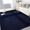 Large 4x6 Feet Ultra Soft Navy Blue Area Rugs, Thickened Memory Foam Indoor Minimalist Carpets for Living Room Bedroom