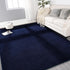 Large 4x6 Feet Ultra Soft Navy Blue Area Rugs, Thickened Memory Foam Indoor Minimalist Carpets for Living Room Bedroom
