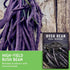 (2 Packs) Royal Burgundy Bush Bean Seeds for Planting - Plant & Grow Stringless Purple Bush Beans in Your Home