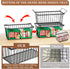 6 Pack 7 Enhanced Leak-Proof Bottom - Freezer Organizer Bins Stackable Deep Freezer Organizer Bins for Cu.FT Small