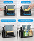 Set 5-in-1 Countertop Hand and Dish Soap Dispenser with Tray, Dual Soap Dispenser with Sponge Holder and Dishcloth