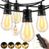 BYGUQ Outdoor String Lights LED Patio-Light - 50Ft Outside Waterproof Dimmable Porch Lights