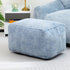 HollyHOME 15"(H) Bean Bag Ottoman Pouf, 6.6LB Memory Foam Filled Footstool for
