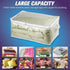 HIBAG 20 Gallon Large Storage Bag for Clothes, Zipper Clothing Organizer with Reinforced Handles