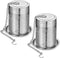 2 Pack Large Tea Strainers - Fine Mesh Stainless Tea Infusers for Loose Leaf Tea, Black Tea, Spices