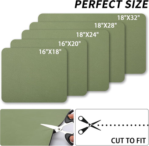 Dish Drying Mat for Kitchen Counter, Heat Resistant Non-slip Draining Mat, Super Absorbent, Easy to Clean, Green 18"x24"