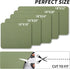 Dish Drying Mat for Kitchen Counter, Heat Resistant Non-slip Draining Mat, Super Absorbent, Easy to Clean, Green 18"x24"