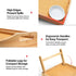 Home-It Bed Table Tray with Folding Legs - Bamboo Breakfast Tray with Handles for Bed, Sofa, Eating and Laptops