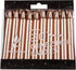 Mega Candles 20 pcs Unscented Mini Taper Candles, 4 Inch Tall Rose Gold for Magic Chimes and Rituals