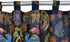 ABREEZE Retro Cotton Linen Kitchen Curtains - Bohemian Style Valances for Small Windows, 55"x20"