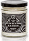 Dickens Cider - Funny Apple Bourbon Cider Scented Jar Candle, Fall, 6 Ounce, 40 Hour Burn