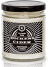 Dickens Cider - Funny Apple Bourbon Cider Scented Jar Candle, Fall, 6 Ounce, 40 Hour Burn