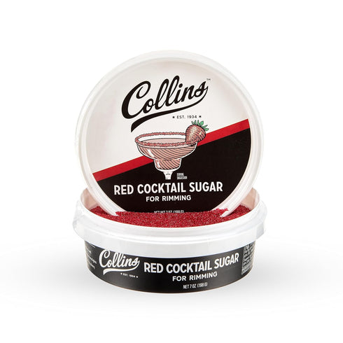 Collins Red Cocktail Sugar, Enhance Daiquiris, Cosmopolitans, Margaritas, Cocktail Drinks, Glass Rimming