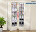 MISSLO Over The Door Shoe Organizer 12 Large Mesh Pockets Hanging Narrow Closet Door, White, 2 Pack by MISSLO