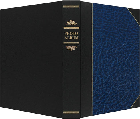 Pioneer Photo Albums LBT-57/NB 50-Pocket Photo Album, Navy Blue and Black Leatherette Cover, 5 by 7-Inch