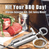304-Stainless Steel Meat Injector Syringe Kit, 4 Marinade Needles for BBQ Grill Smoker, 2-oz Large Capacity