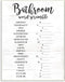 Stupell Industries Bathroom Scramble Wall Plaque, 10 x 15, Design by Artist Daphne Polselli