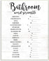 Stupell Industries Bathroom Scramble Wall Plaque, 10 x 15, Design by Artist Daphne Polselli