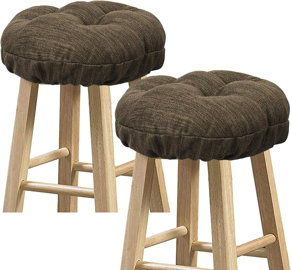 baibu Set of 2 Stool Covers Round, Super Soft Round Bar Stool