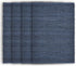 LR Home Solid Deep Blue Place Mat, 1'-1" X 1'-7"