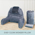 malu Extra Large Reading Pillow- Ergonomic Pillow- Back Pillow for Bed+ Rolling Mat for Neck Support- with Shredded