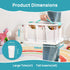 24 6 Crayon,Pencils,1 Pack Vtopmart QT Clear Plastic Craft Organizer with Detachable Inserts, Art Supply and Tool
