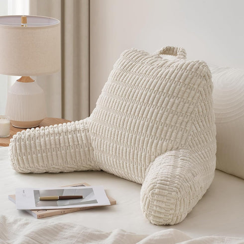 Blissful Diary Reading Pillow, Backrest Pillow with Shredded Memory Foam for Adult