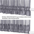 Aquazolax Transparent Sheer French Door Curtain Panel (1 Piece, 30W x 40L, Grey) - Elegant Solid Voile Rod Pocket
