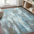 4x6, Area Rugs Washable Rug for Living Room, Modern Abstract Grey Rug for Bedroom, Non Slip Foldable Low Pile Stain