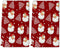 Qilerongrong Christmas Kitchen Dish Towel Santa Claus, Xmas Tree Snowflake Red Decorative Dishcloth,