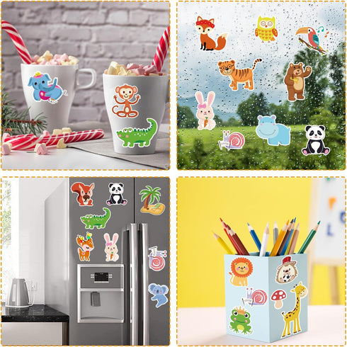 Window Clings Stickers for Kids: Thick Gel Clings for Classroom Home Nursery Airplane Birthday Party Supplies