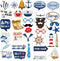 36 Pieces Nautical Photo Booth Props, Sailor Birthday Party Supplies, Cruise Anchor