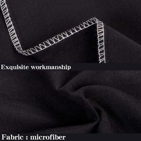NTBAY King Pillowcase Set, 2 Pack Brushed Microfiber 20x36 Pillowcases, Soft, Black with Envelope Closure