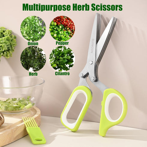 5 2024 Green,2pcs set,blue Heavy Duty Poultry Shears Kitchen for Chicken Meat,Multipurpose Kitchen Shears for Food,Herb