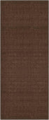Kapaqua Custom Length Runner Rug, Solid Color Non Slip Rubber Backing for Hallway Stair Kitchen Living Room, Coffee