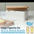 PriorityChef Large Butter Dish with Lid, Ceramic Butter Container with Airtight Cover for Counter or Fridge