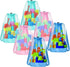 Vodolo Beach Toy Bag,6pcs Mesh Travel Sand Toys Backpack for Sandbox Buckets,Beach