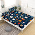 3D Set Boys Sports Fitted Sheet Twin Size Soccer Basketball Baseball Football Bedding for Kids Teens Bedroom Comfy Deep