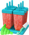 Ozera Set of 6 Reusable Popsicle Molds, Durable Ice Pop Maker Trays for Popsicles Making with Funnel & Brush