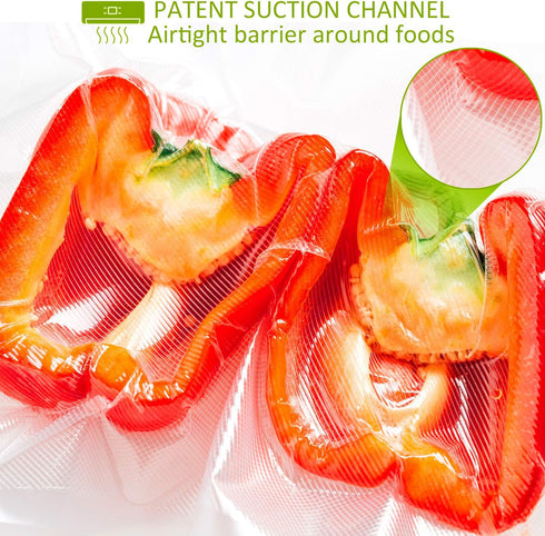 Vacuum Sealer Bags, Heavy Duty Commercial Grade, Precut 150 Gallon 11x16, Quart 8x12, Pint 6x10, Smell-Proof, Puncture