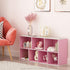 Furinno 7-Cube Reversible Open Shelf - White/Pink, Model 11048WH/PI